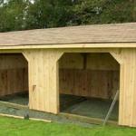 Wooden Run-in Shed