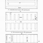 Figure 1. Greenhouse bench layouts