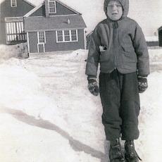 Albert Potter, Jr. on Adams farm.