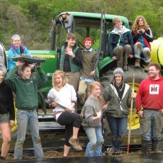 Student Farming Enterprise with transplanter