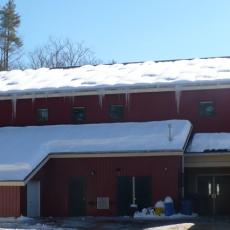 Warwick School before remediation of ice dams