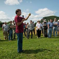 Frank Mangan at Mass Agriculture Field Day