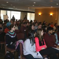 Few seats were left empty at the February 3rd event in the UMass Amherst Campus Center.