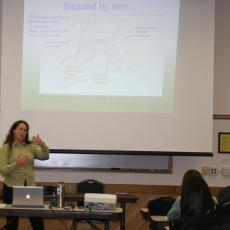 Christine Hatch offers workshop related to issues of climate change and flooding