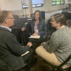 UMass Extension assistant professor Katie Kahl received advice from peers during the Mass ECAN Conference networking activity