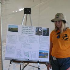 Oliver Ames High School at presentation tent