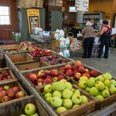 Apples for sale at CSO store