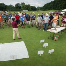Turf Physiologist Dr. Michelle DaCosta provides insight on research into different turf cover systems at the Joseph Troll Turf Research Center
