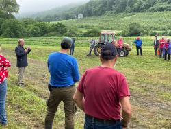 US Congressman Jim McGovern Adresses Mass Fruit Growers Assoc at Clarkdale Fruit Farms