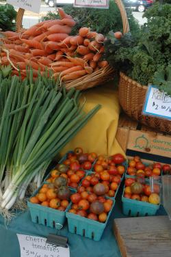 farmers' market produce