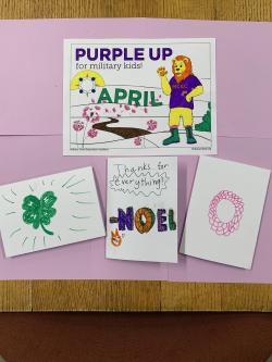 Written cards by 4-Hers