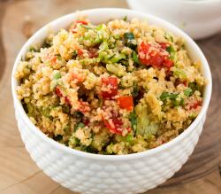 bowl of veggie bulgur