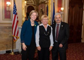 Senator Elizabeth Warren, Kathleen Carroll, Ken Niecwicz