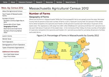 Screen shot of census web page