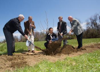 Officials Break Ground for Agricultural Learning Center