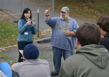 Forester Joe Perry runs tree identification workshop