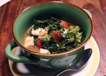 fish and kale stew