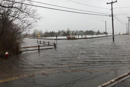 Street flooding in Barnstable County