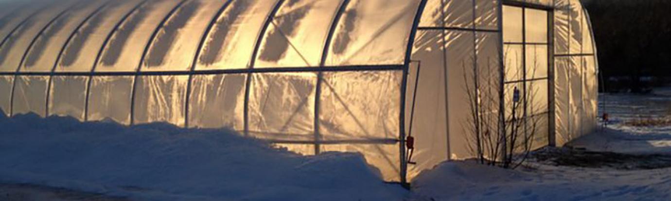 Greenhouse at Sunset